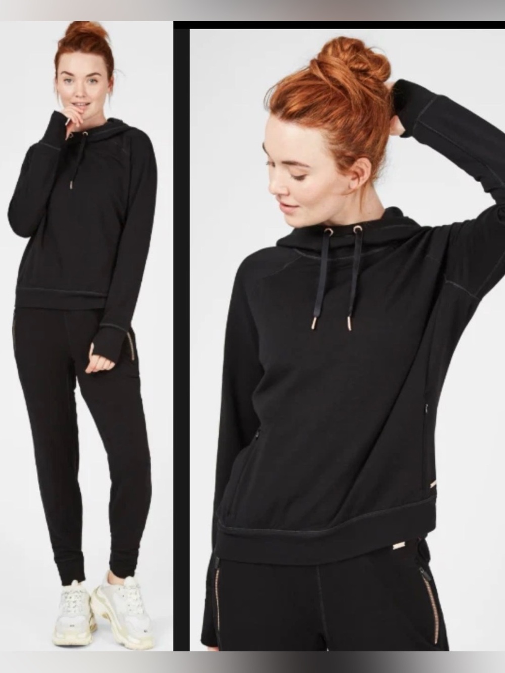 Sweaty Betty Rhythm Merino Wool Blend Hoodie , size M